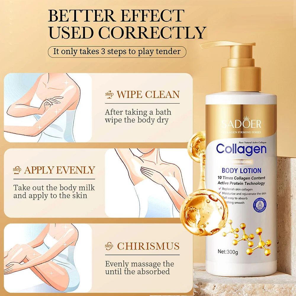 Sadoer Glow Body Lotion – Collagen & Hydration
